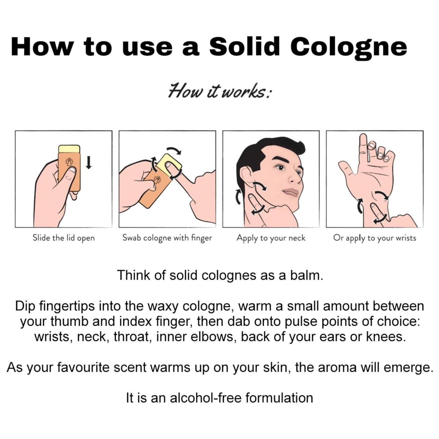 WOQIN® Creed Aventus Solid Perfume | Alcohol-Free & Non-Greasy Cologne | Bold & Long-Lasting Fragrance | 12g (Creed Aventus Premium Fragrance – Citrus, Aromatic, Woody)