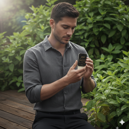 WOQIN® Royal Tobacco Solid Perfume | Alcohol-Free & Non-Greasy Cologne | Warm & Long-Lasting Fragrance | 12g (Royal Tobacco Premium Fragrance – Tobacco, Woody, Spicy)