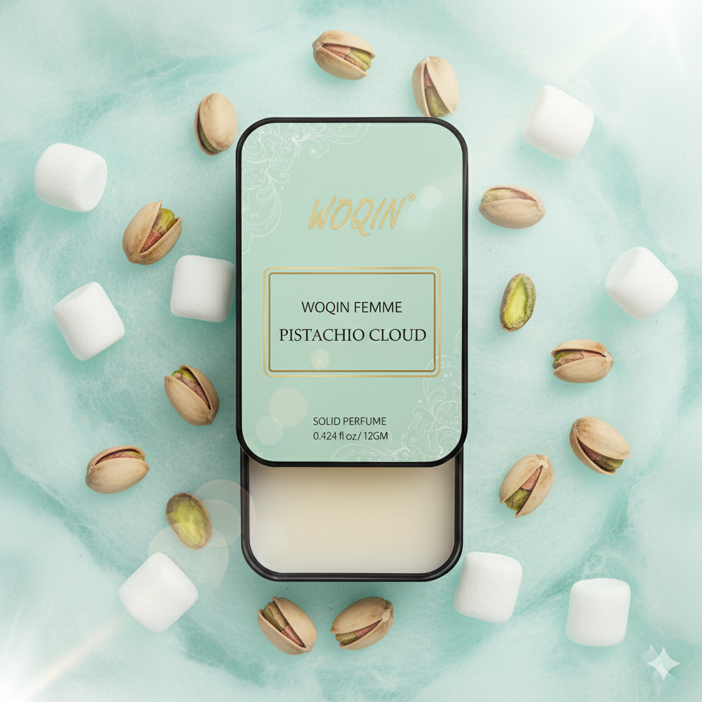 WOQIN® Kayali yum pistachio Solid Perfume | Alcohol Free & Non-Greasy Cologne | Strong & Long Lasting Fragrance | 12g (Kayali yum pistachio Premium Fregrence)