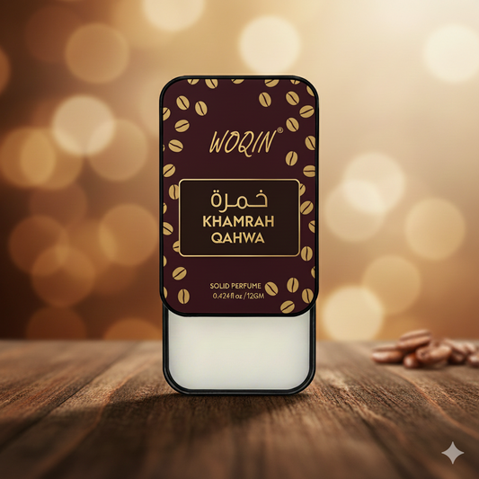 WOQIN® Khamrah qhawa Solid Perfume | Alcohol Free & Non-Greasy Cologne | Strong & Long Lasting Fragrance | 12g (Khamrah-qhawa Premium Fregrence)