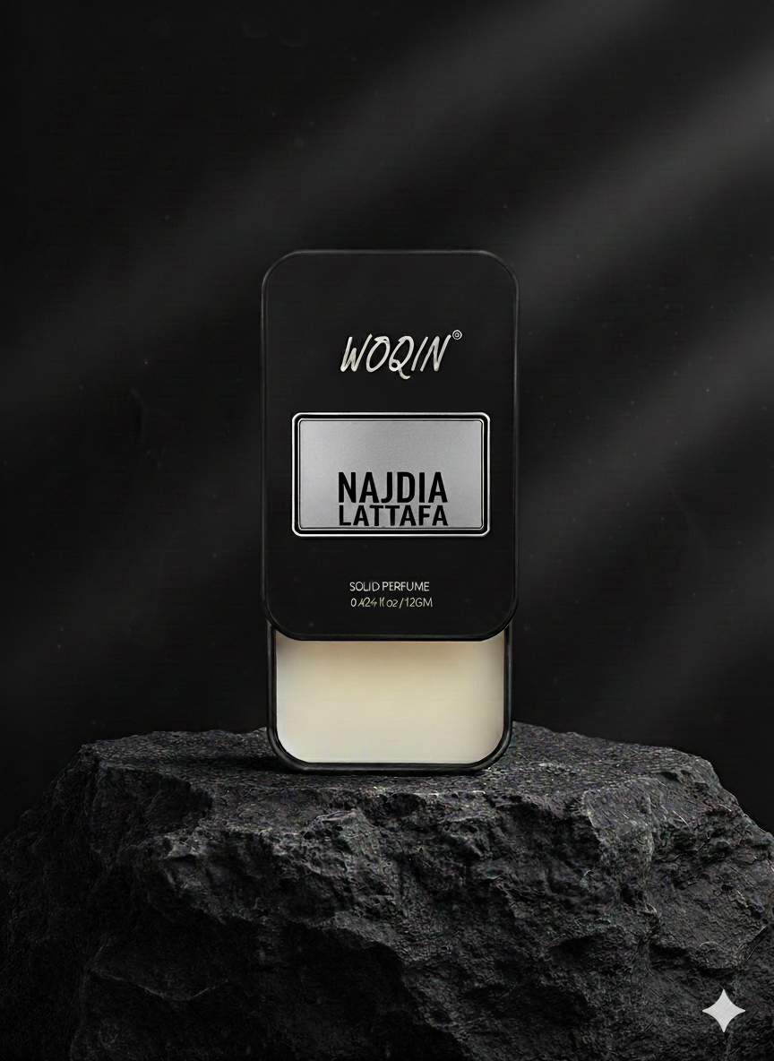 WOQIN® Nadiyah Lattafa Solid Perfume | Alcohol-Free & Non-Greasy Cologne | Feminine & Long-Lasting Fragrance | 12g (Nadiyah Lattafa Premium Fragrance – Fruity, Floral, Musk)