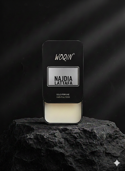 WOQIN® Nadiyah Lattafa Solid Perfume | Alcohol-Free & Non-Greasy Cologne | Feminine & Long-Lasting Fragrance | 12g (Nadiyah Lattafa Premium Fragrance – Fruity, Floral, Musk)