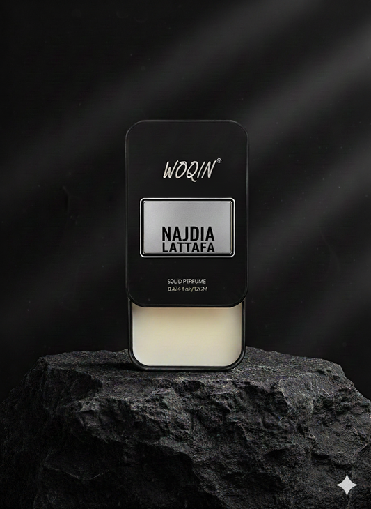 WOQIN® Nadiyah Lattafa Solid Perfume | Alcohol-Free & Non-Greasy Cologne | Feminine & Long-Lasting Fragrance | 12g (Nadiyah Lattafa Premium Fragrance – Fruity, Floral, Musk)