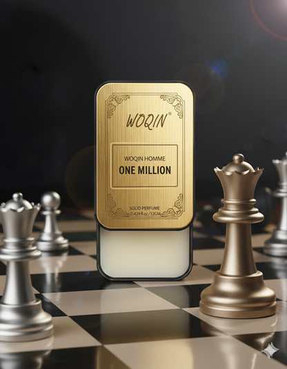 WOQIN® One Million Solid Perfume | Alcohol-Free & Non-Greasy Cologne | Bold & Long-Lasting Fragrance | 12g (One Million Premium Fragrance – Spicy, Woody, Amber)