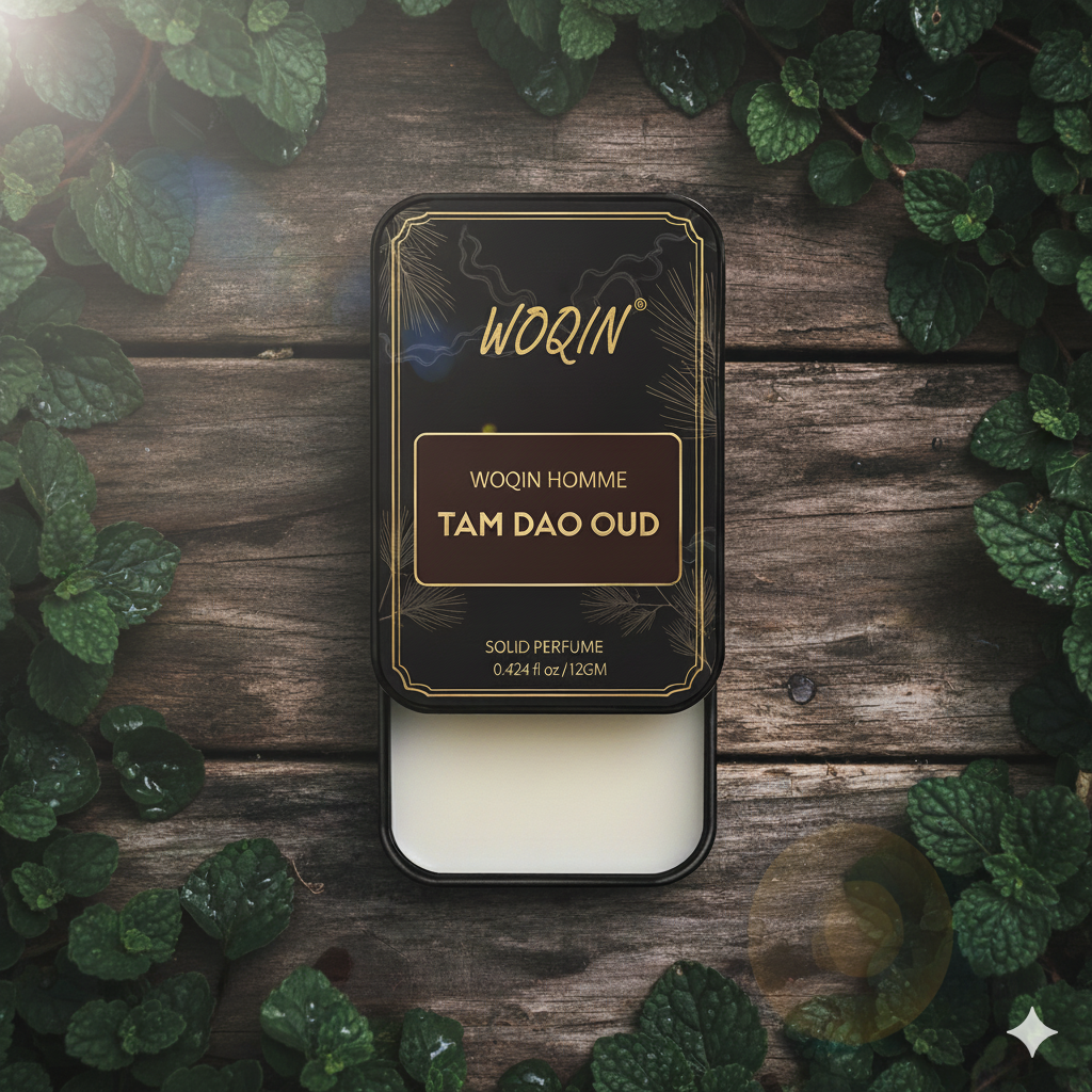 WOQIN® Tam Dao Solid Perfume | Alcohol-Free & Non-Greasy Cologne | Rich & Long-Lasting Fragrance | 12g (Tam Dao Premium Fragrance – Woody, Oriental, Exotic)