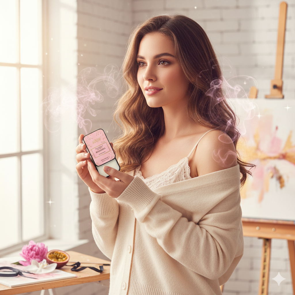 WOQIN® Bombshell Solid Perfume | Alcohol-Free & Non-Greasy | Strong & Long Lasting Fragrance | 12g (Bombshell Premium Fragrance – Floral, Fruity, Fresh)