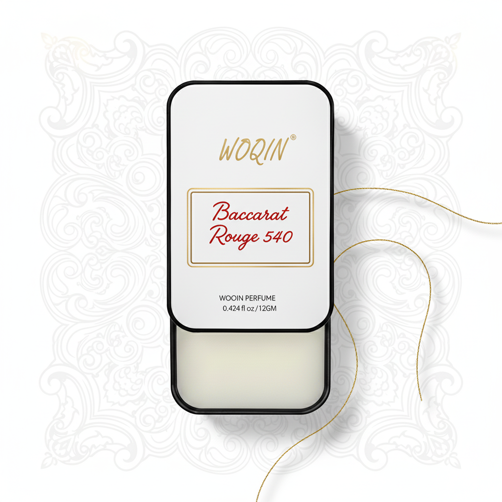 WOQIN® Baccarat Rouge 540 Solid Perfume | Travel-Friendly | Long Lasting & Luxury Fragrance | Pocket Size | Alcohol-Free & Non-Greasy| 12g (Woody, Amber, Sweet Notes)
