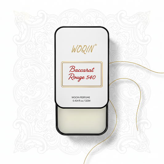 WOQIN® Baccarat Rouge 540 Solid Perfume | Travel-Friendly | Long Lasting & Luxury Fragrance | Pocket Size | Alcohol-Free & Non-Greasy| 12g (Woody, Amber, Sweet Notes)