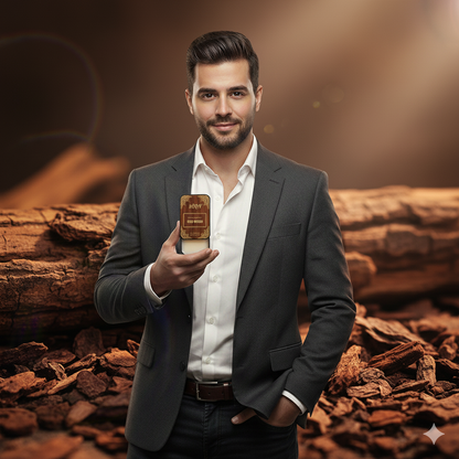 WOQIN® Oud Wood  Solid Perfume | Alcohol-Free & Non-Greasy Cologne | Rich & Long-Lasting Fragrance | 12g (Oud Wood Premium Fragrance – Woody, Oriental, Exotic)